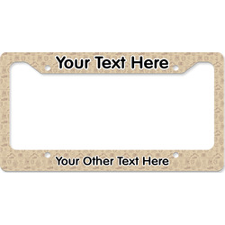 Retro Baseball License Plate Frame - Style B (Personalized)