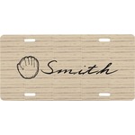Retro Baseball Front License Plate (Personalized)