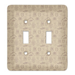 Retro Baseball Light Switch Cover (2 Toggle Plate)