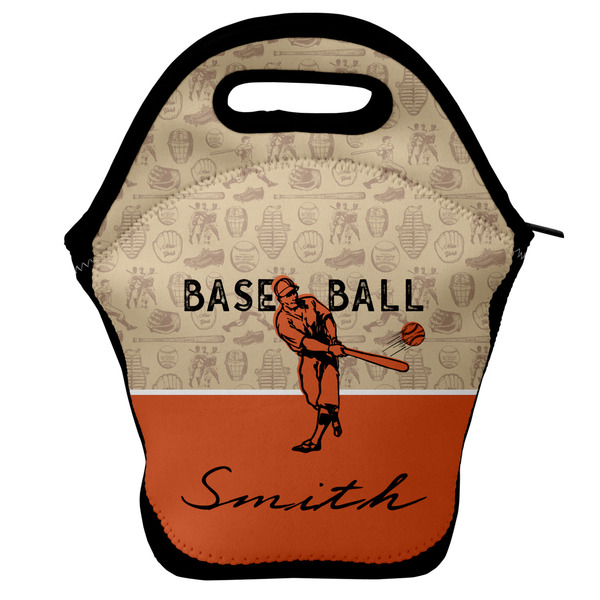 Custom Retro Baseball Lunch Bag w/ Name or Text