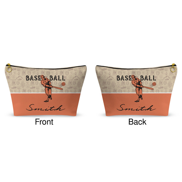 Retro Baseball Makeup Bag (Front and Back)