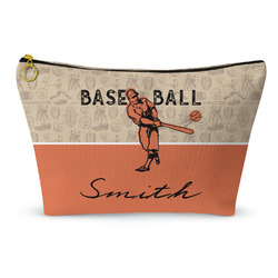 Retro Baseball Makeup Bag - Small - 8.5"x4.5" (Personalized)