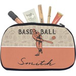 Retro Baseball Makeup / Cosmetic Bag - Medium (Personalized)