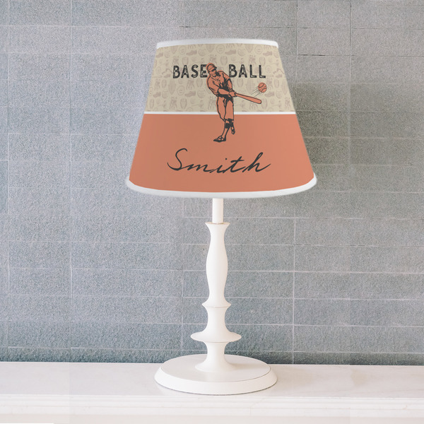 Retro Baseball Poly Film Empire Lampshade - Lifestyle