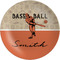 Retro Baseball Melamine Plate (Personalized)