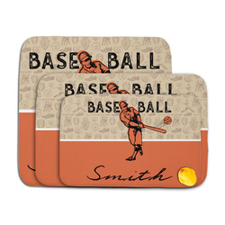 Retro Baseball Memory Foam Bath Mat (Personalized)