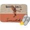 Retro Baseball Memory Foam Bath Mat - 24"x17" (Personalized)