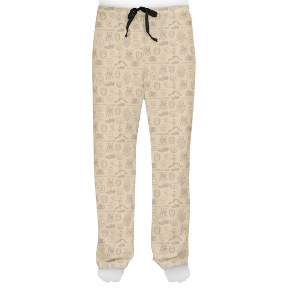Retro Baseball Men's Pjs Front - on model