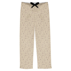 Retro Baseball Mens Pajama Pants (Personalized)