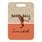 Retro Baseball Metal Luggage Tag - Front Without Strap