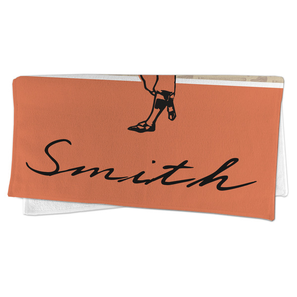 Retro Baseball Microfiber Dish Rag - FOLDED (half)