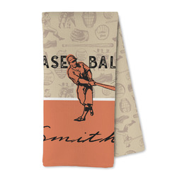 Retro Baseball Kitchen Towel - Microfiber (Personalized)