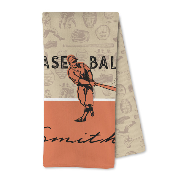 Custom Retro Baseball Kitchen Towel - Microfiber (Personalized)