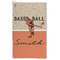 Retro Baseball Microfiber Golf Towel - Large (Personalized)