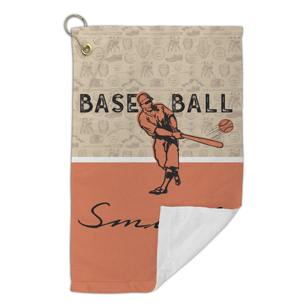 Retro Baseball Microfiber Golf Towels Small - FRONT FOLDED