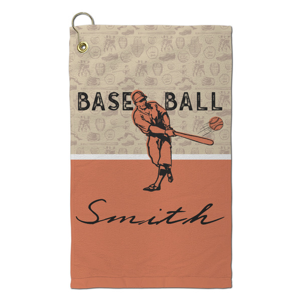 Custom Retro Baseball Microfiber Golf Towel - Small (Personalized)