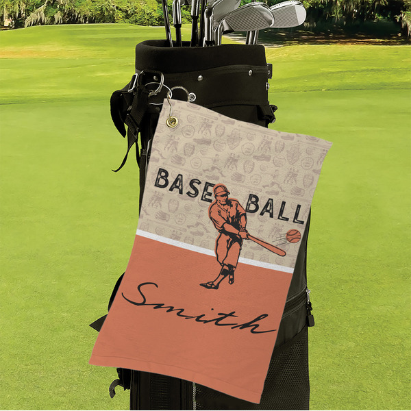 Retro Baseball Microfiber Golf Towels - Small - LIFESTYLE