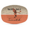 Retro Baseball Plastic Platter - Microwave & Oven Safe Composite Polymer (Personalized)