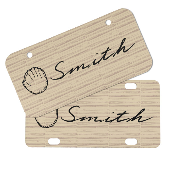 Retro Baseball Mini License Plates - MAIN (4 and 2 Holes)