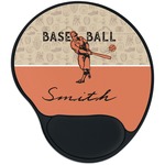 Retro Baseball Mouse Pad with Wrist Support