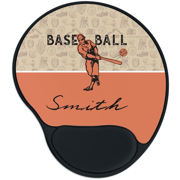 Custom Retro Baseball Mouse Pad with Wrist Support