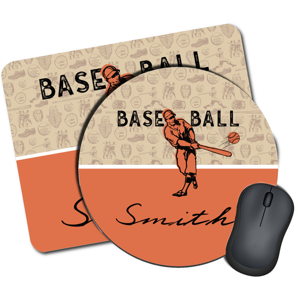 Custom Retro Baseball Mouse Pad (Personalized)