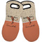 Retro Baseball Neoprene Oven Mitts - Set of 2 w/ Name or Text