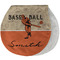 Retro Baseball Burp Pad - Velour w/ Name or Text