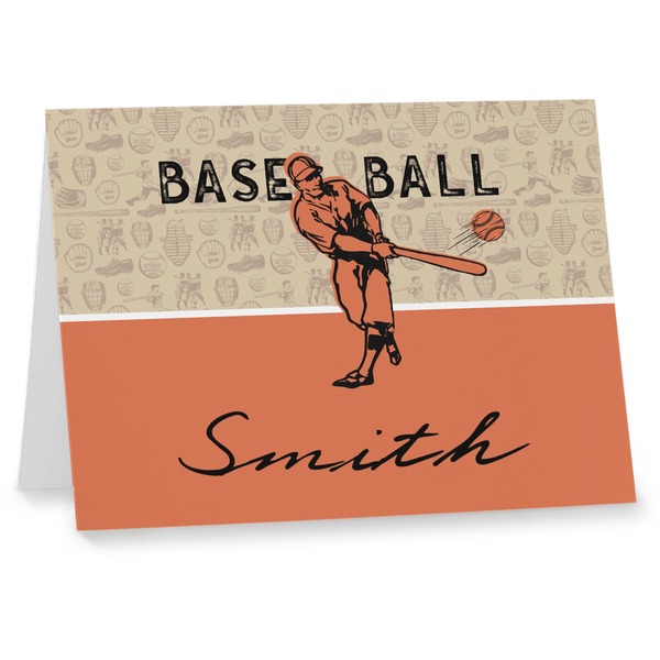 Custom Retro Baseball Note cards (Personalized)