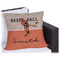 Retro Baseball Outdoor Pillow - 16" (Personalized)