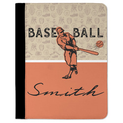 Retro Baseball Padfolio Clipboard - Large (Personalized)