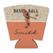 Retro Baseball Party Cup Sleeves - with bottom - FRONT