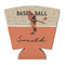 Retro Baseball Party Cup Sleeve - with Bottom (Personalized)