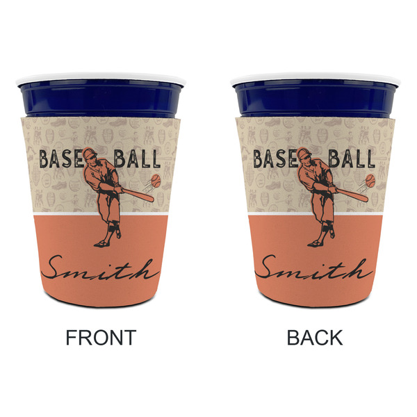 Retro Baseball Party Cup Sleeves - without bottom - Approval