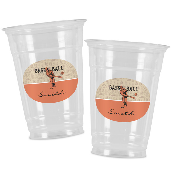 Retro Baseball Party Cups - 16oz - Alt View
