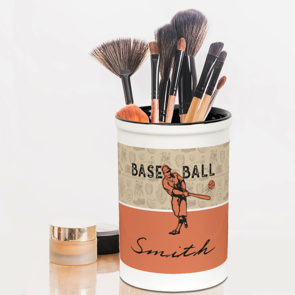 Retro Baseball Pencil Holder - LIFESTYLE makeup