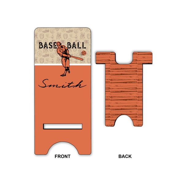 Retro Baseball Phone Stand - Front & Back