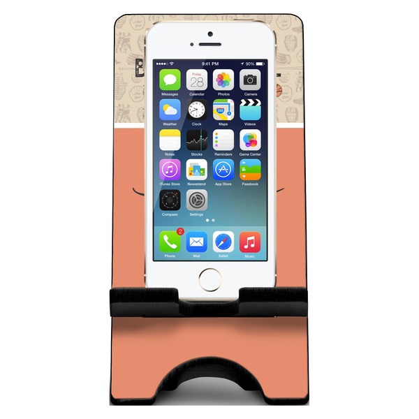 Retro Baseball Phone Stand w/ Phone