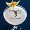 Retro Baseball Printed Drink Topper - Large - In Context