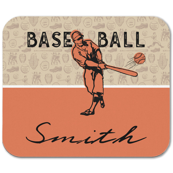 Retro Baseball Rectangular Mouse Pad - APPROVAL