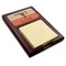Retro Baseball Red Mahogany Sticky Note Holder (Personalized)