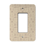 Retro Baseball Rocker Style Light Switch Cover
