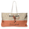 Retro Baseball Large Tote Bag with Rope Handles (Personalized)