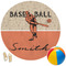 Retro Baseball Round Beach Towel (Personalized)