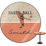 Retro Baseball Round Table (Personalized)
