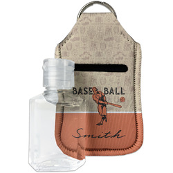 Retro Baseball Hand Sanitizer & Keychain Holder (Personalized)