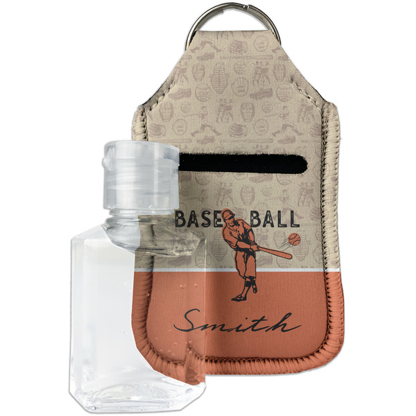 Custom Retro Baseball Hand Sanitizer & Keychain Holder (Personalized)