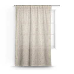 Retro Baseball Sheer Curtain