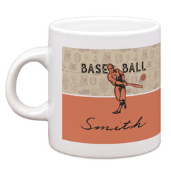 Retro Baseball Espresso Cup (Personalized)