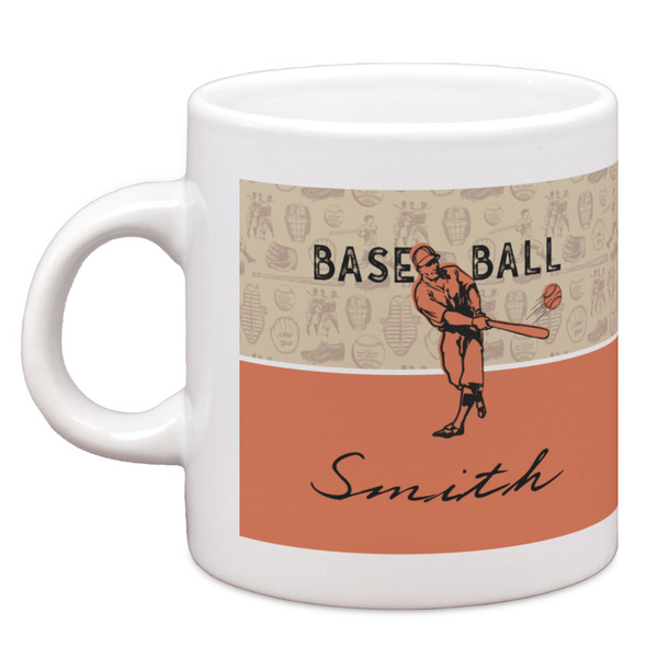 Custom Retro Baseball Espresso Cup (Personalized)